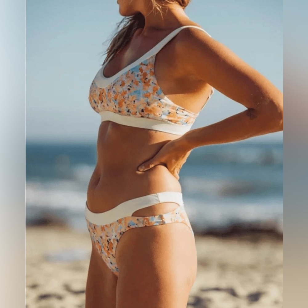 pRana Sugar Shore Swim Bottom Impression Lge NWT